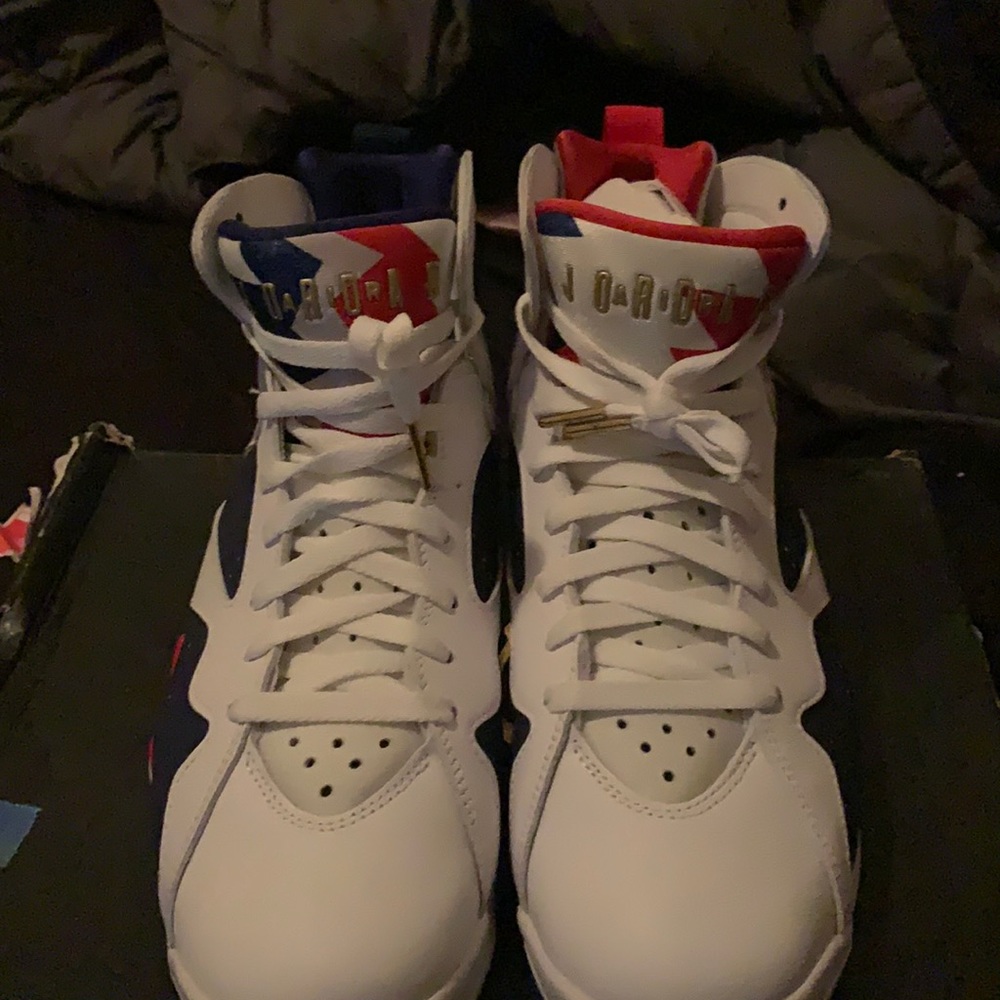 Jordan, 10 1/2 , white, blue,and red
